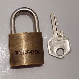 Vintage Filson Luggage Lock and Key